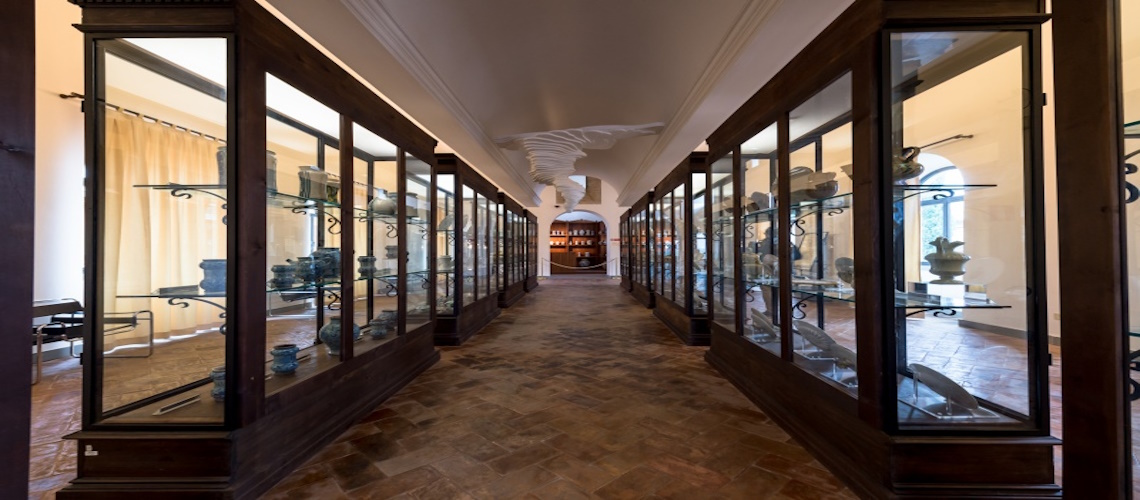 inside room of the Deruta Ceramics Museum